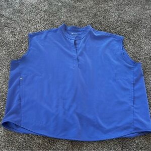 Figs Rafaela Oversized Scrub Top Royal Blue